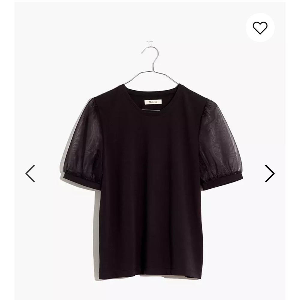 Madewell sheer sleeve T-shirt